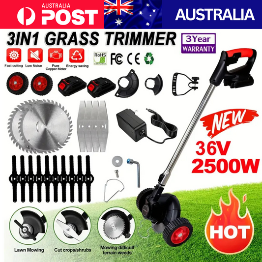 Oz Bargains™ Cordless Grass Trimmer – Lightweight Power for Effortless Lawn Care